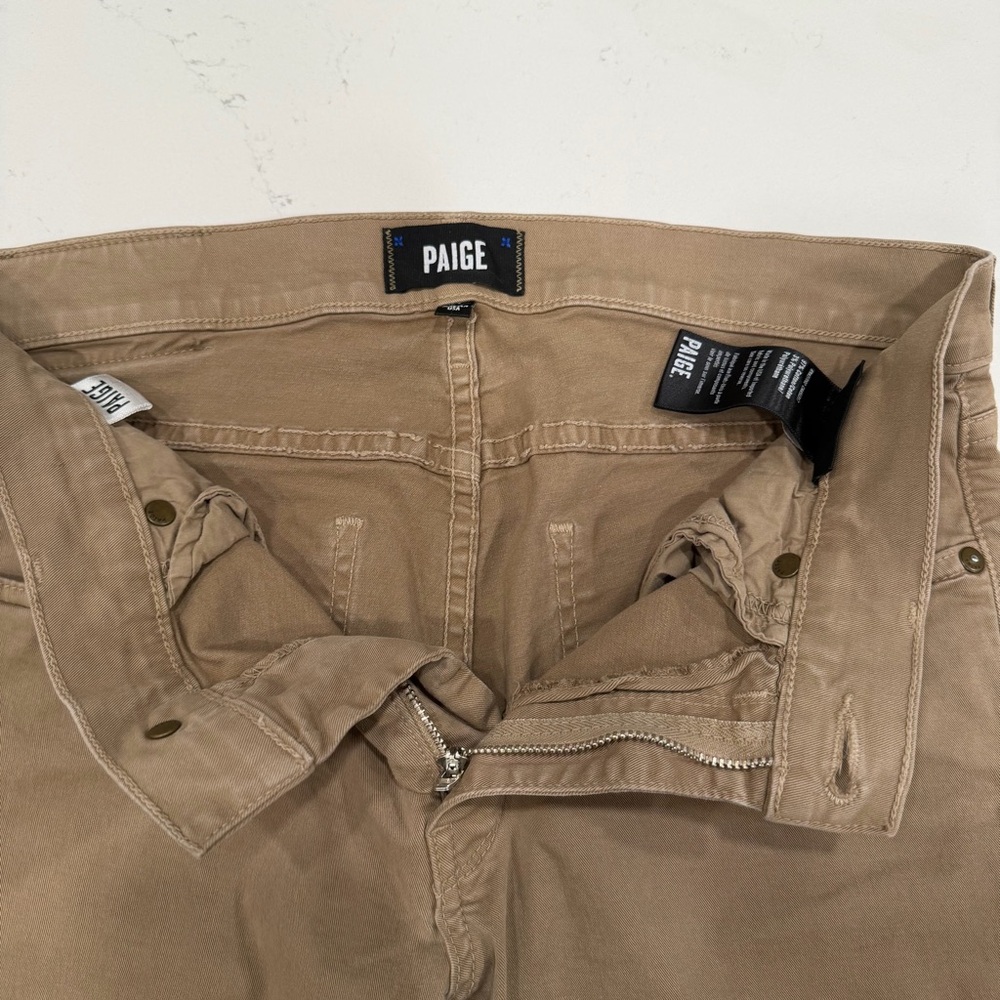 Paige Men’s Lennox Slim Fit Stretch Light Brown Jeans 28x26 - Picture 4 of 9